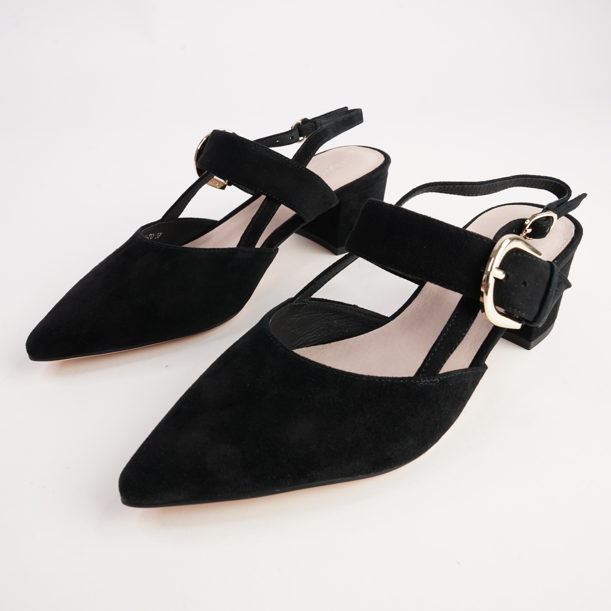 Asten Black Suede Heels - TOP END | Shouz
