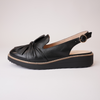 Olissas Black/ Black Sole Leather Loafers