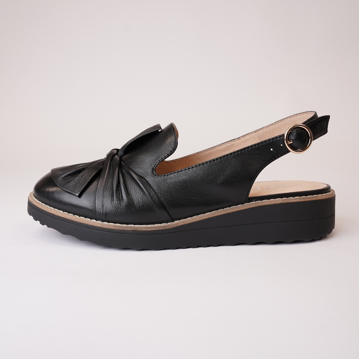 Olissas Black/ Black Sole Leather Loafers - TOP END | Shouz
