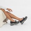 Ealia Black/ Milk Leather Loafers