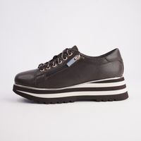 Eammes Choc/Milk Leather Sneakers