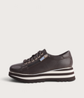 Eammes Choc/Milk Leather Sneakers