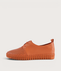 Huston Orange/ Orange Sole Leather Sneakers