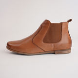 Crystal Coconut Leather Ankle Boots - SALA | Shouz