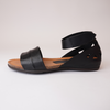 Palin Negro Leather Sandals