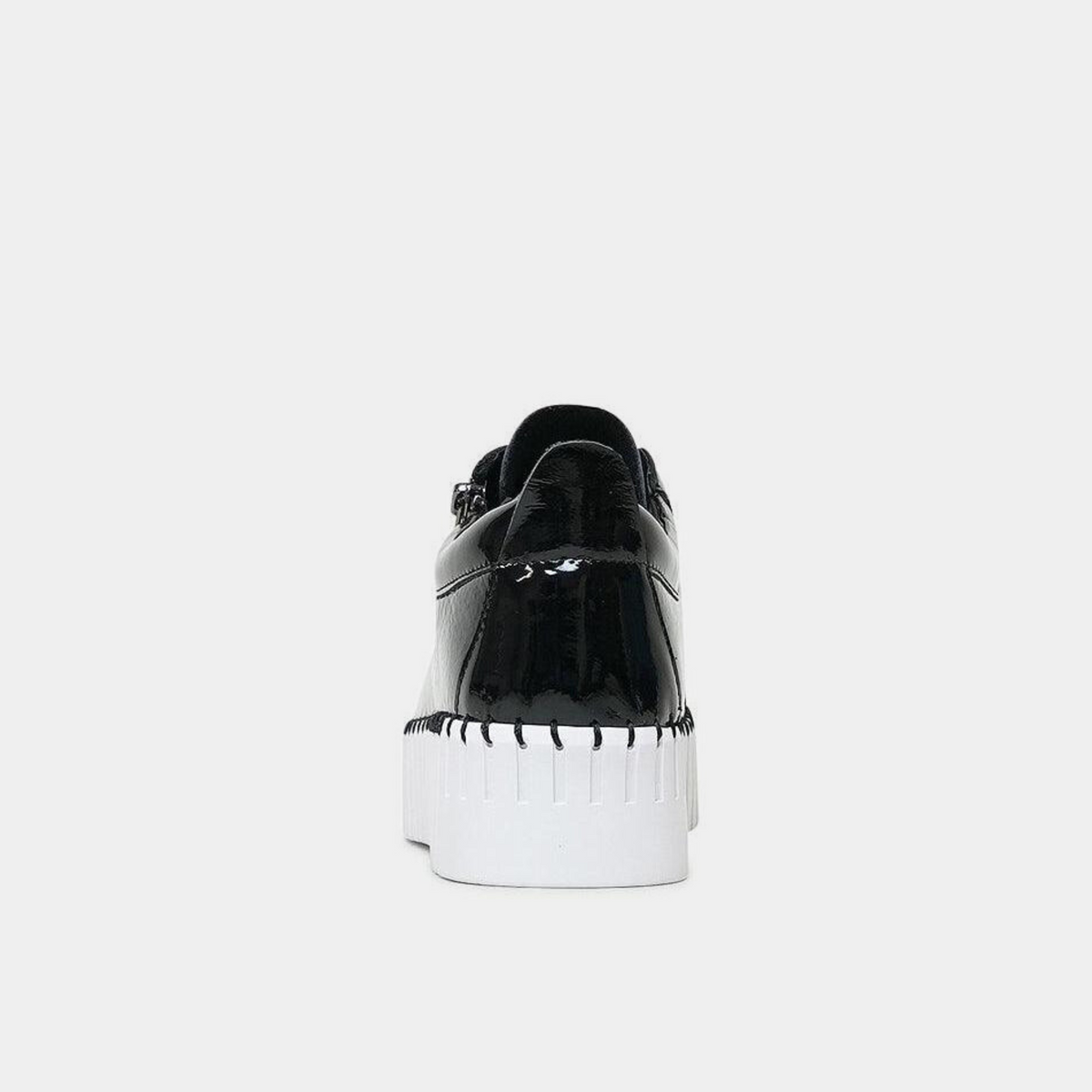 Bump Black Patent Leather Sneakers - Shouz