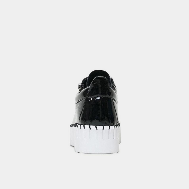 Bump Black Patent Leather Sneakers