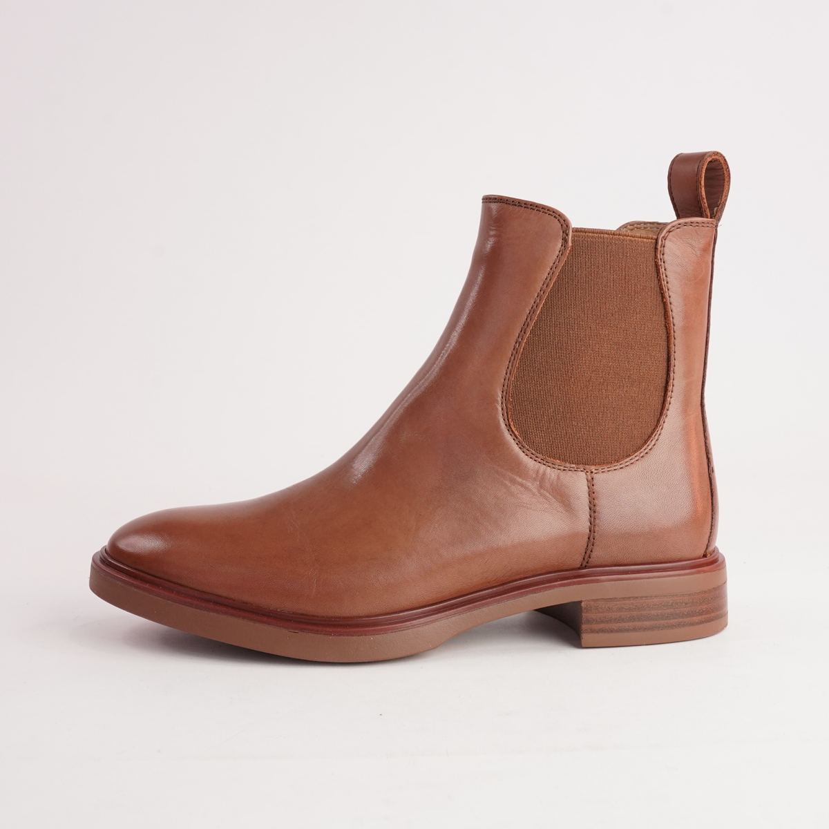 Blaik Brandy Leather Ankle Boots