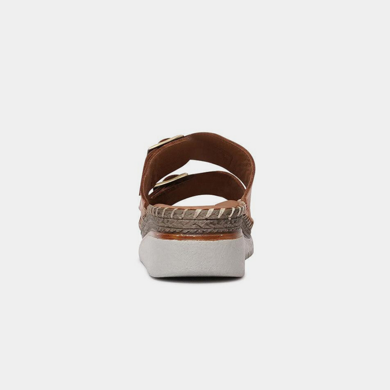 Oasis Coconut Leather Slides