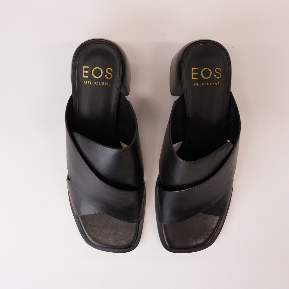 Iso Onyx Leather Heels - EOS FOOTWEAR | Shouz