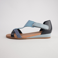 Hayzel Denim Multi Leather Sandals