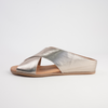 Harli Champagne Leather Slides