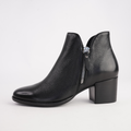 Mitysue Black.Leather/ Black Ankle Boots