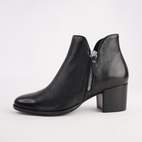 Mitysue Black.Leather/ Black Boots - DJANGO AND JULIETTE | Shouz
