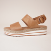 Atha Dark Tan Leather Sandals