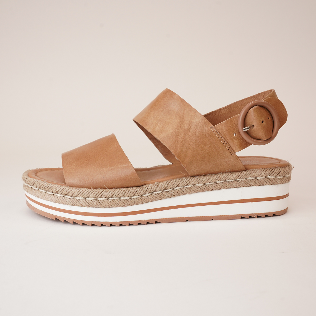 Atha Dark Tan Leather Sandals - DJANGO AND JULIETTE | Shouz