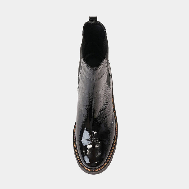 273020 Black Patent Ankle Boots, CARRANO - Shouz