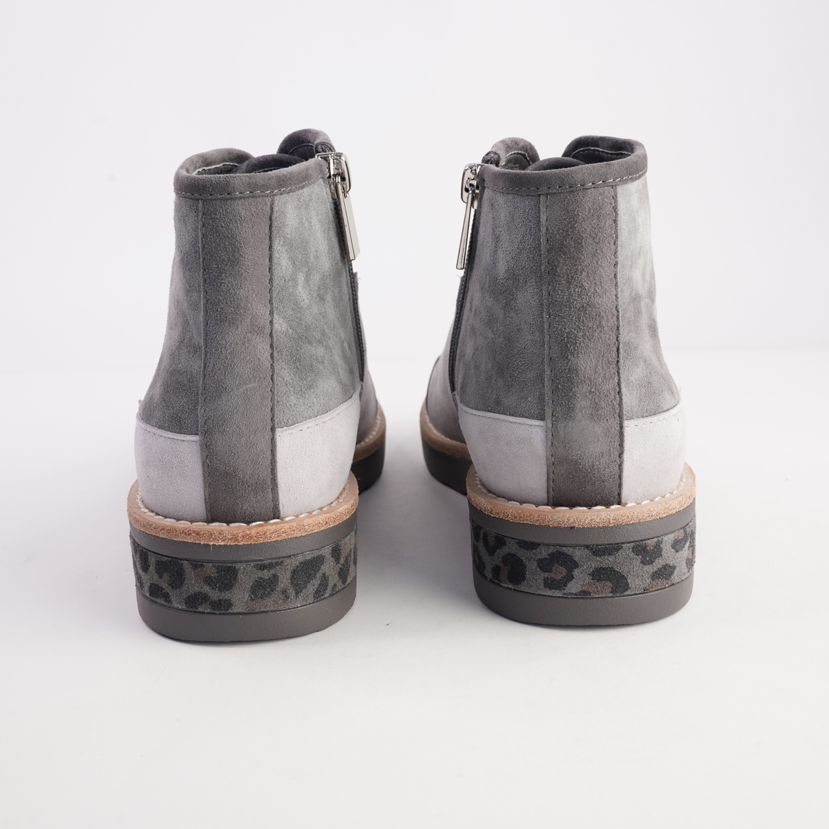 Regine Charcoal Multi Leather Ankle Boots - DJANGO AND JULIETTE | Shouz