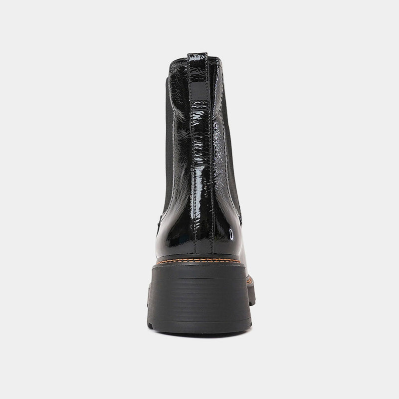 273020 Black Patent Ankle Boots, CARRANO - Shouz