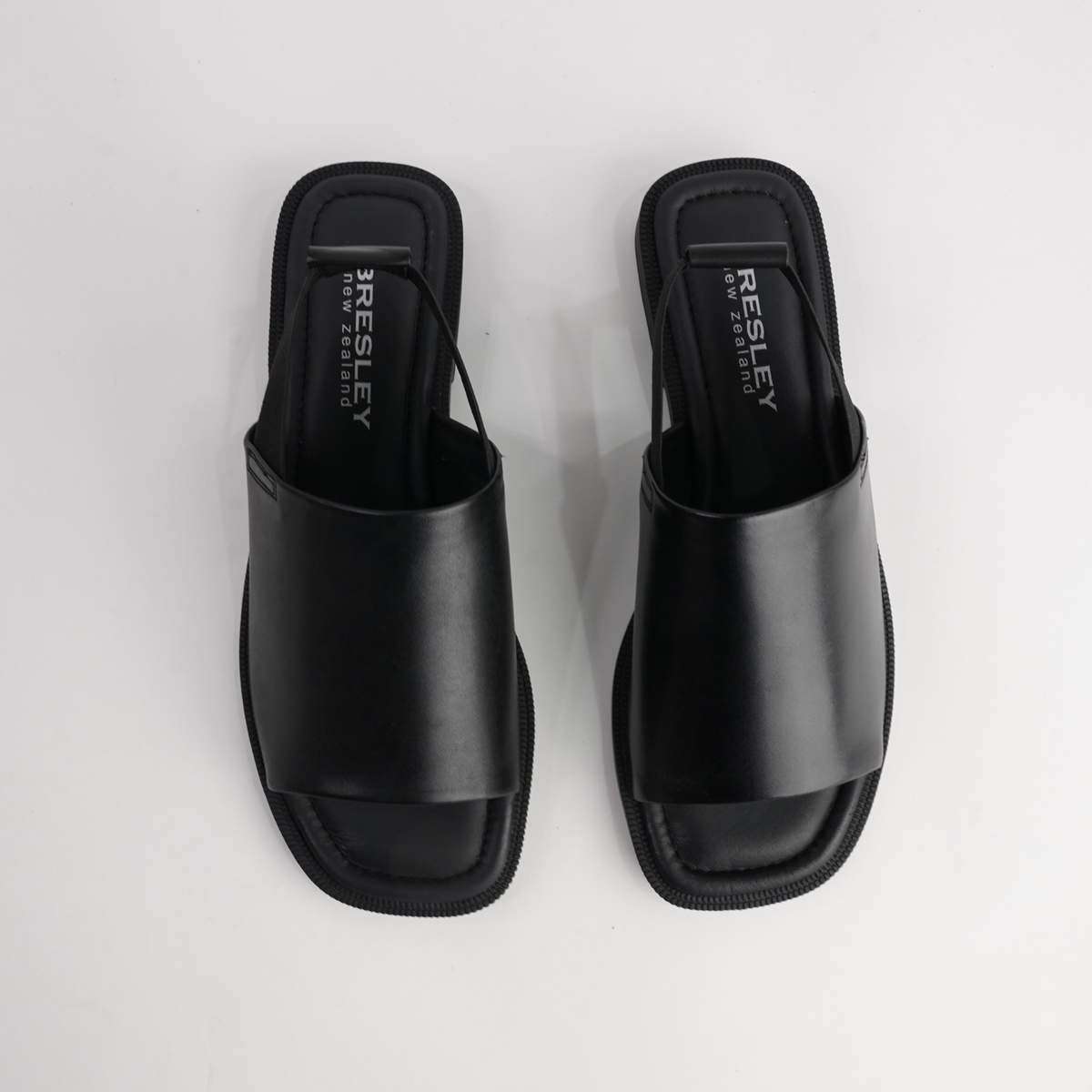 Snob Black Leather Flats - BRESLEY | Shouz