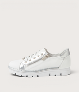 Elos White/silver Leather Sneakers