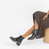 Patrol Black Patent Leather Boots