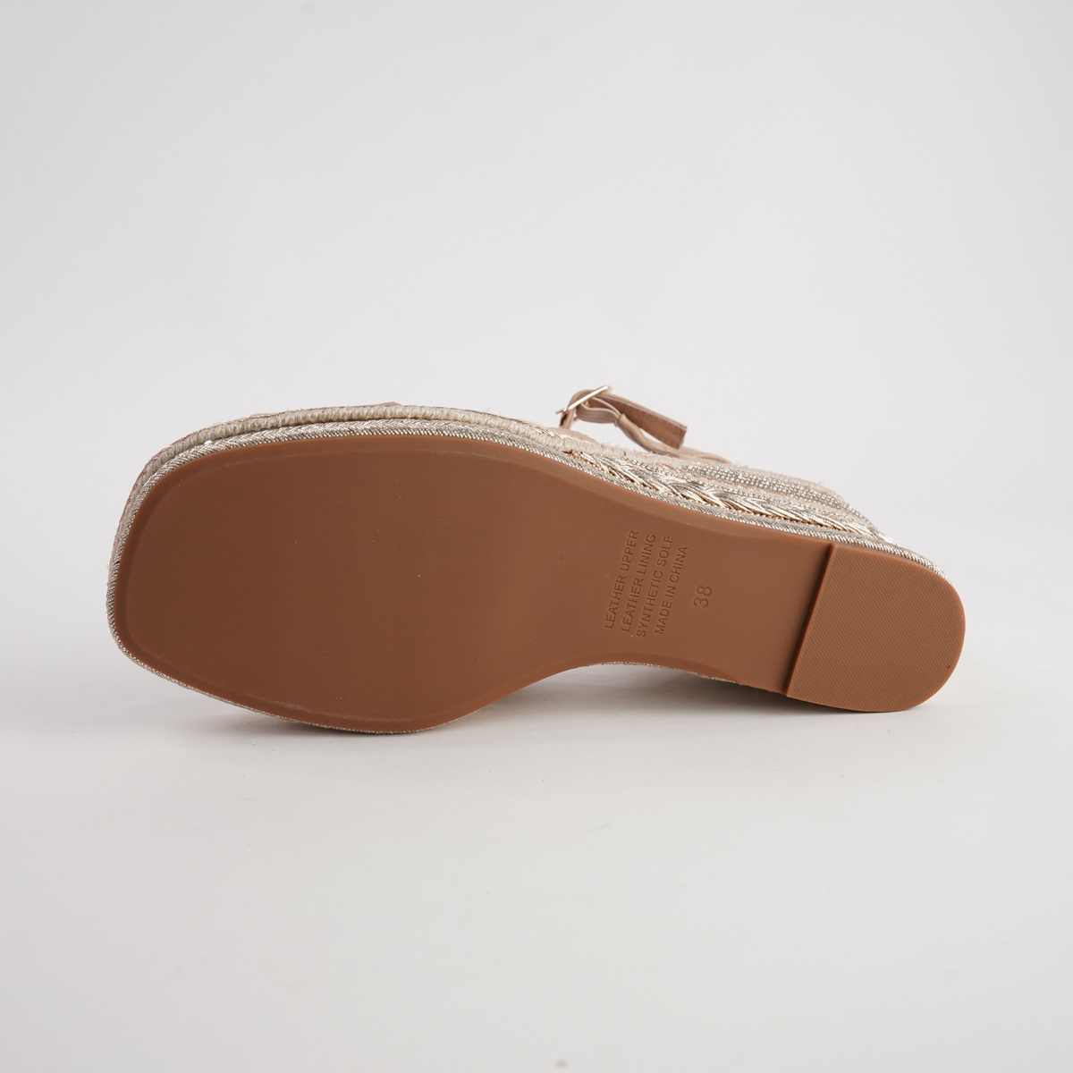 Orgal Cappuccino Leather Espadrille Wedges - DJANGO AND JULIETTE | Shouz