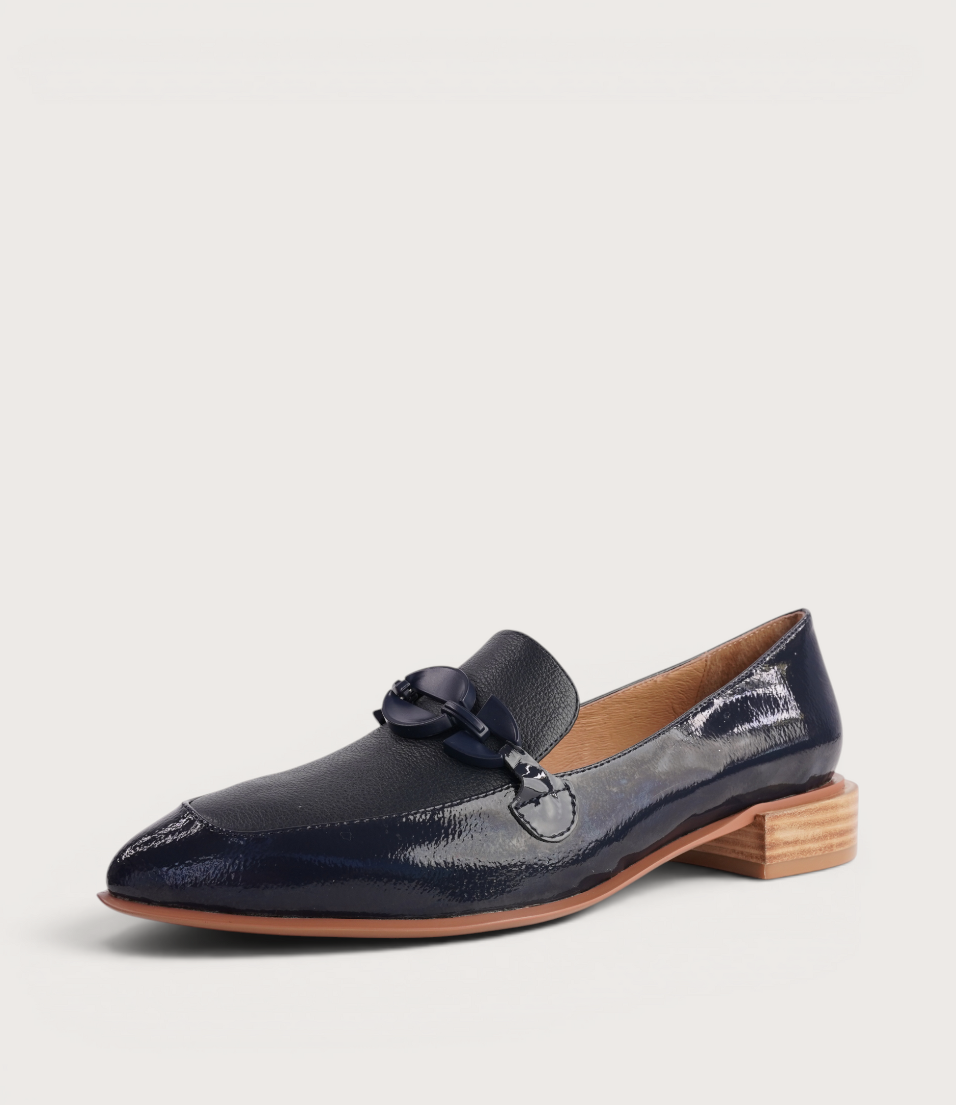 Elliotts Navy Patent/ Navy Leather Loafers