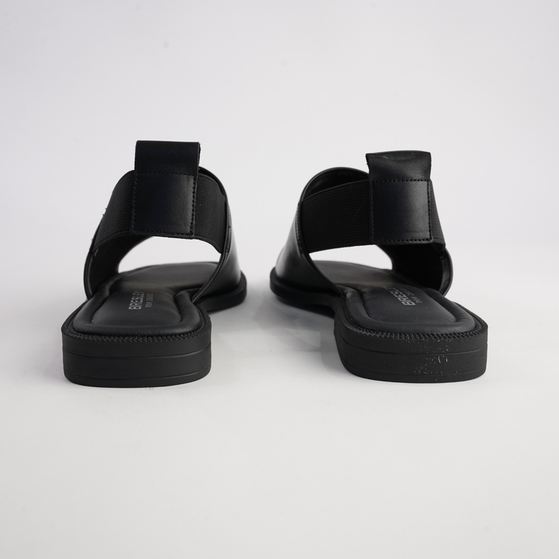 Snob Black Leather Flats