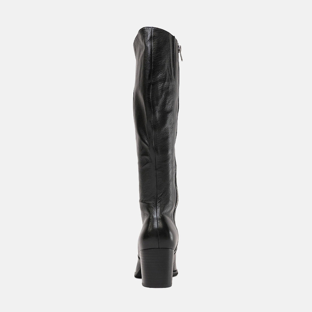 Zodiak Black/Black Leather Knee High Boots, DJANGO & JULIETTE - Shouz