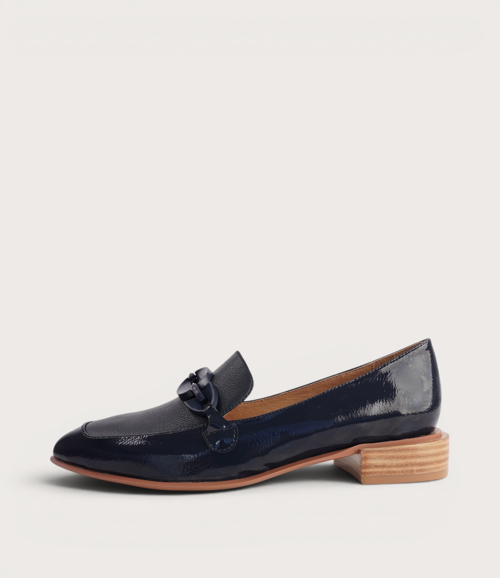 Elliotts Navy Patent/ Navy Leather Loafers