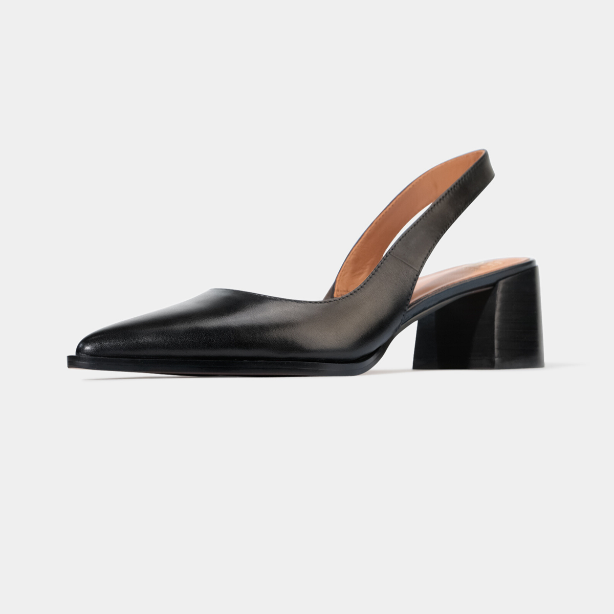 Aura Black Leather Heels - EOS FOOTWEAR | Shouz
