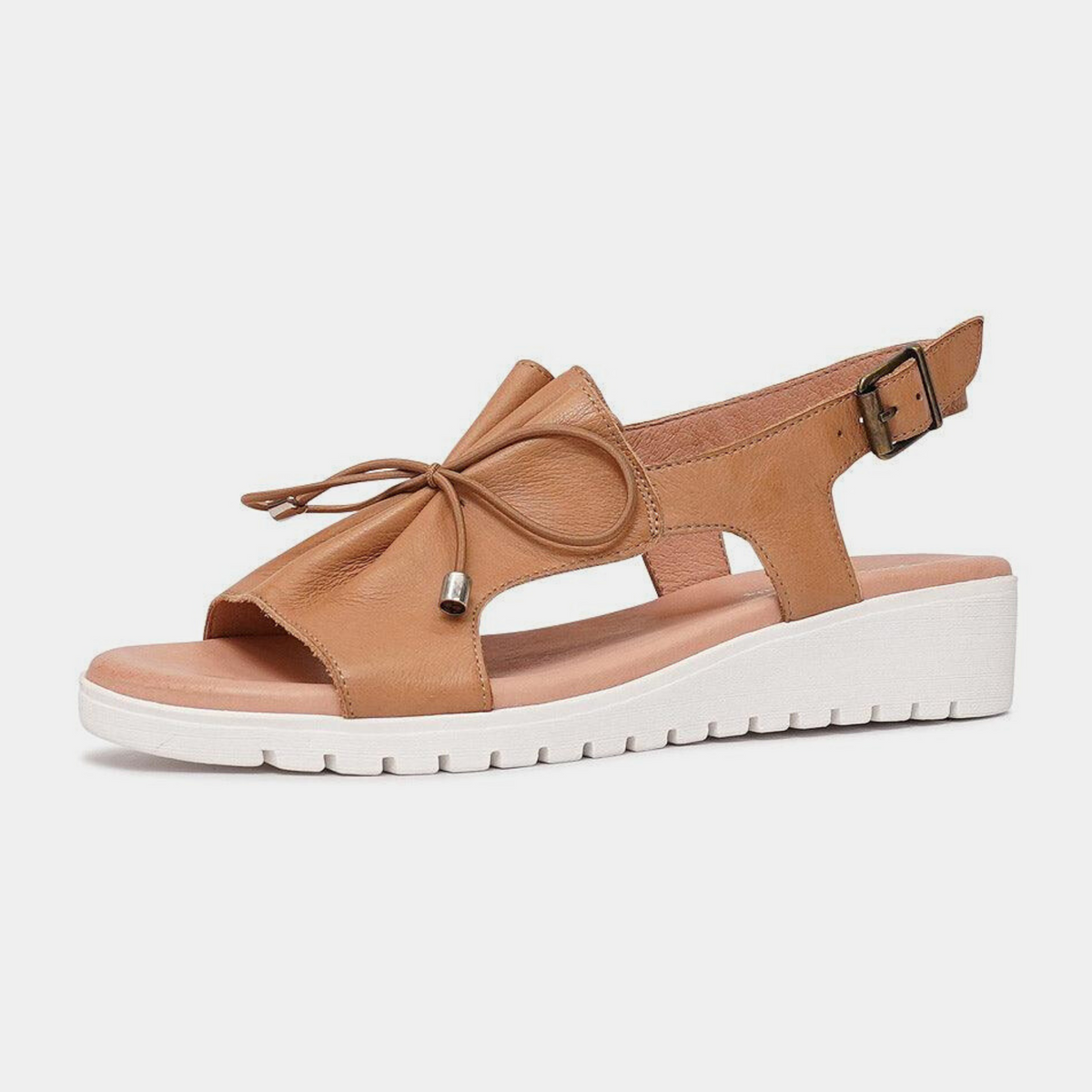 Malika Dark Tan Leather Sandals - DJANGO AND JULIETTE | Shouz