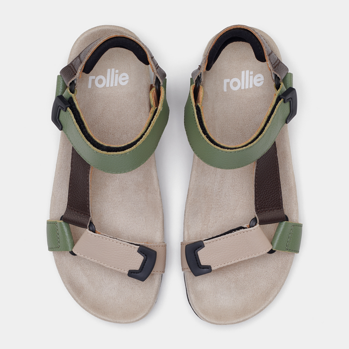 Sandal Tooth Wedge Trail Leather Sandals - ROLLIE | Shouz
