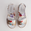 Atha Collage Print Leather Sandals