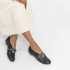 Ultrah Black Leather Flats