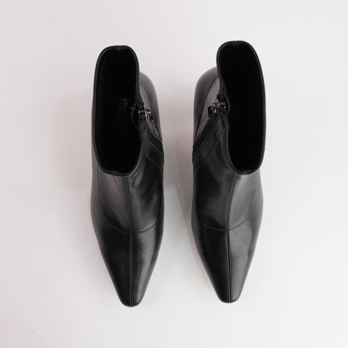 Audry Black Tumble Ankle Boots