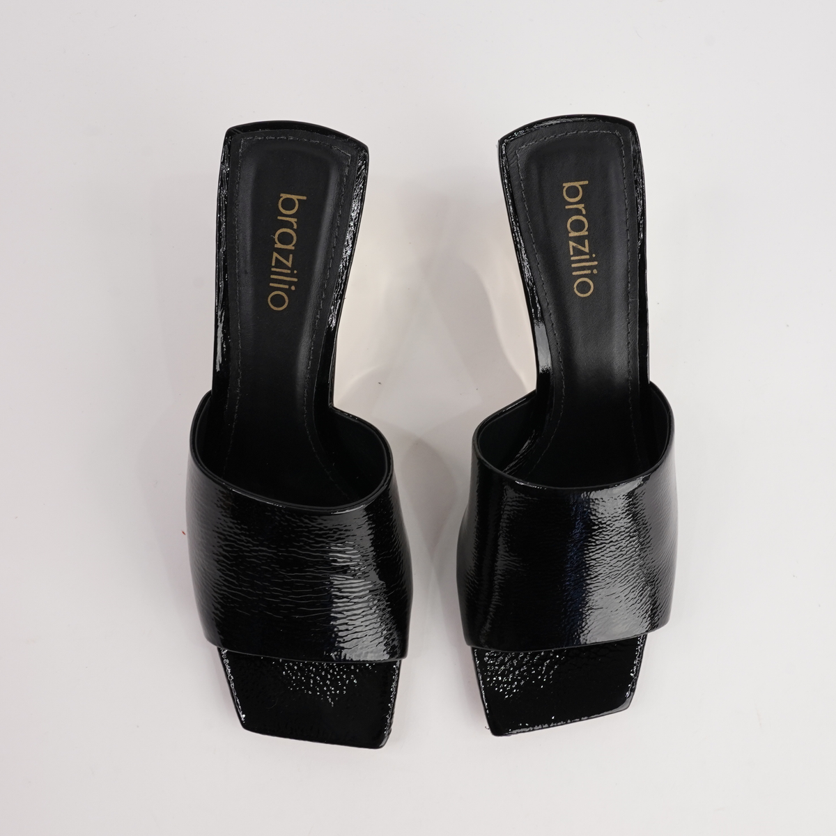 KL7040001 Black Patent Wedges - BRAZILLIO | Shouz