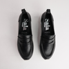 Peggy Black Leather Loafers