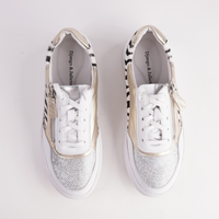 Nevyle White Multi Leather Sneakers - DJANGO AND JULIETTE | Shouz