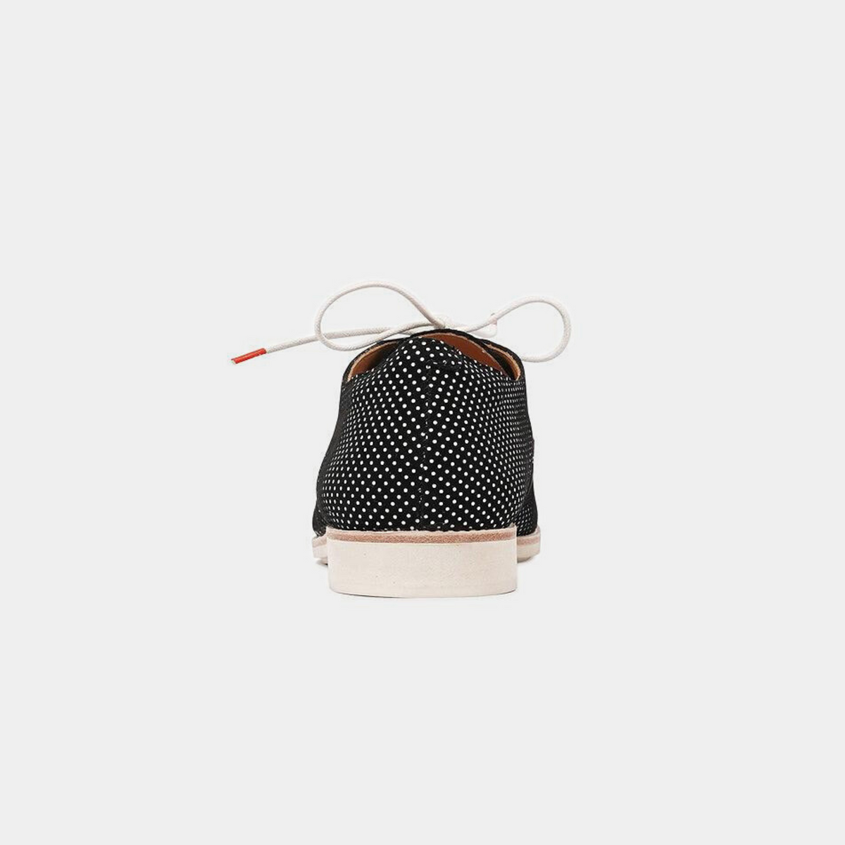 Derby Black Dream Leather Lace Up Flats - ROLLIE | Shouz