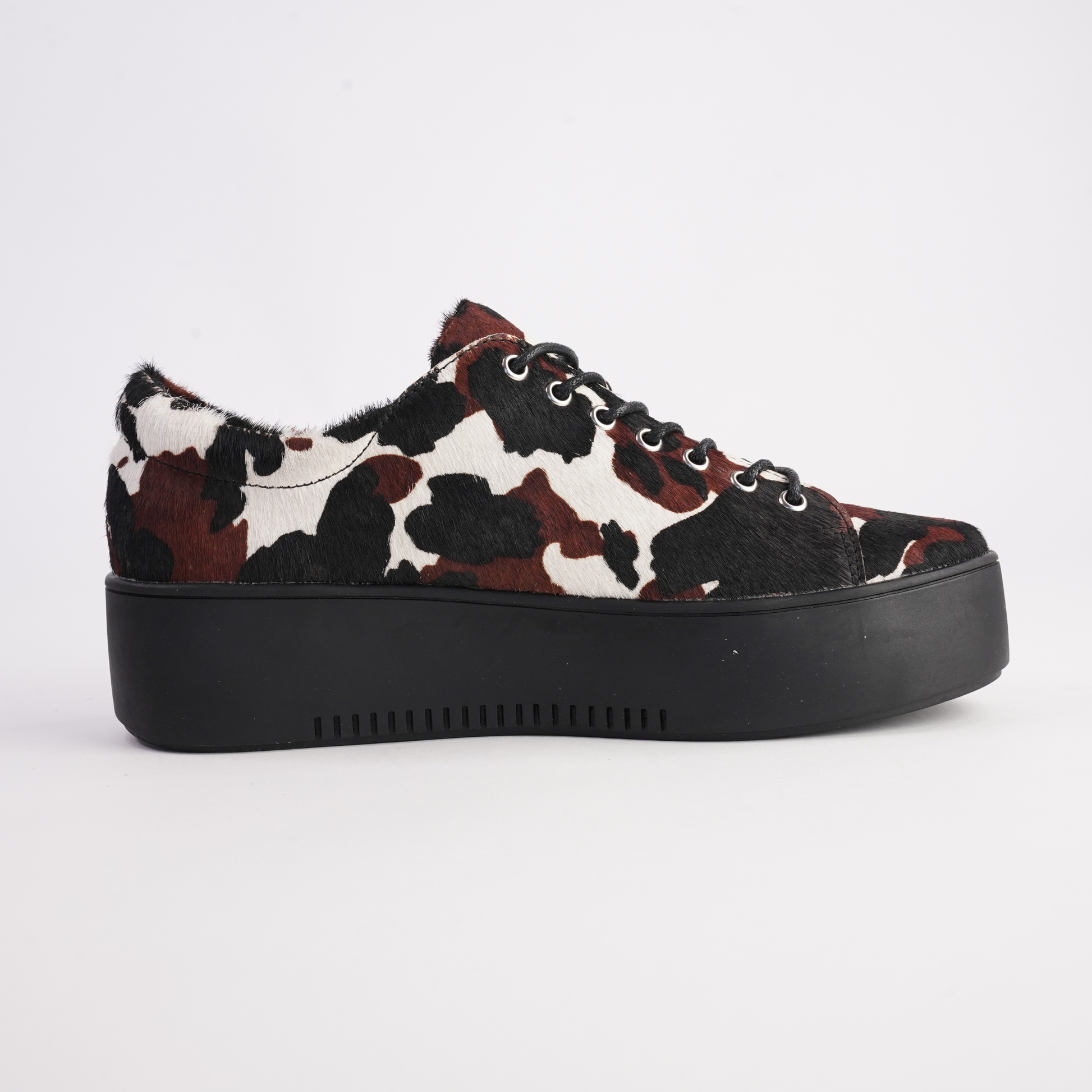 Wolfie Black Choc Cow/ Black Sole Sneakers