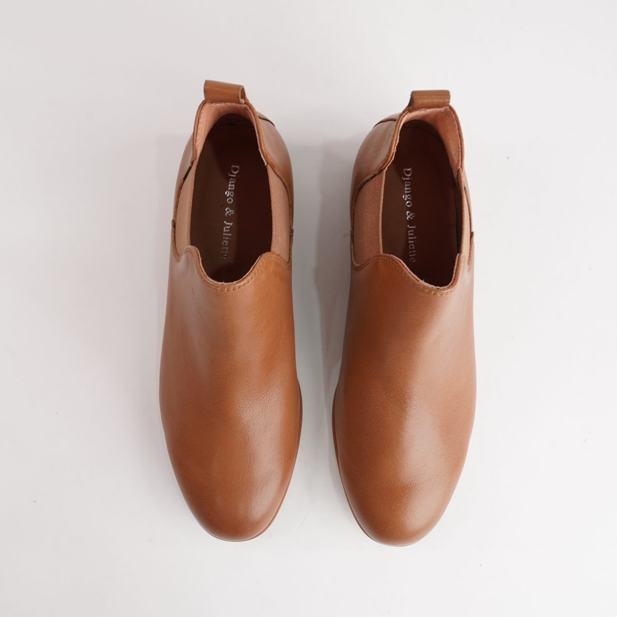 Quatisse Tan Leather Ankle Boots