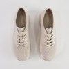 Endo Ivory Raffia/ Milk Leather Sneakers