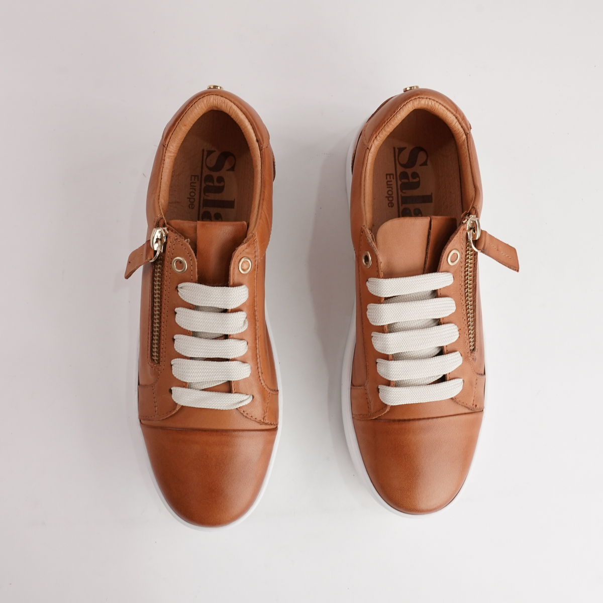 Abbey Coconut Leather Sneakers