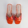 Hetti Orange/ Pink Multi Patent Leather Heels