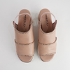 Sigma Powder/ Rose Gold Leather Sandals