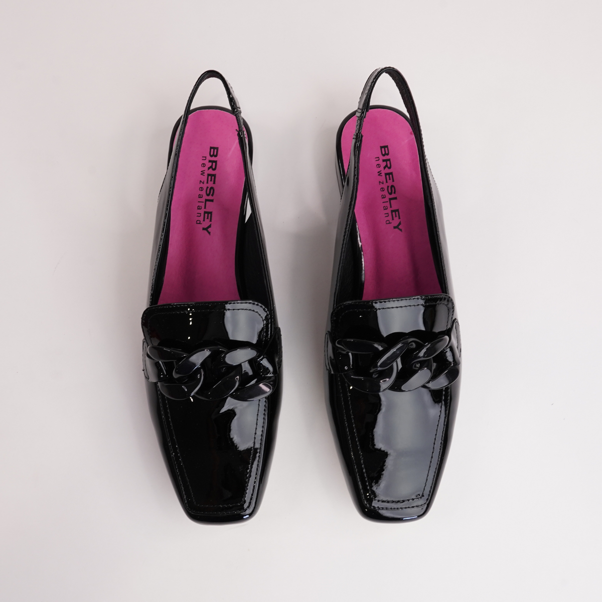 Randal Black Patent Leather Loafers - BRESLEY | Shouz