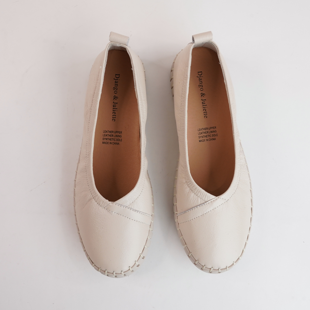 Heaton Milk/ Milk Ballet Flats - DJANGO AND JULIETTE | Shouz
