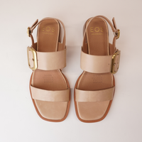 Tegean Tan Leather Heels